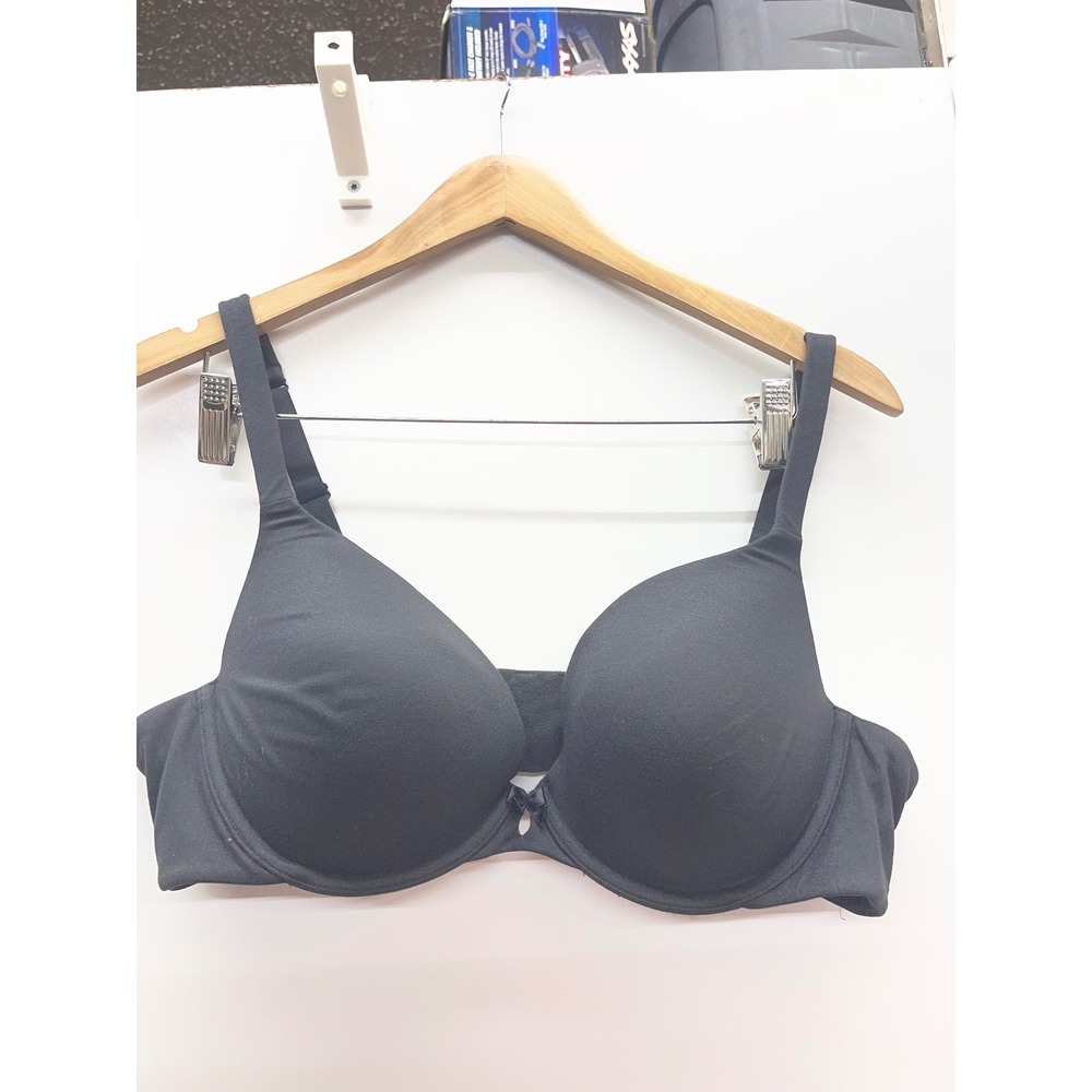 Cacique Black Underwire T-Shirt Bra 42B Smooth Seamless Everyday Support